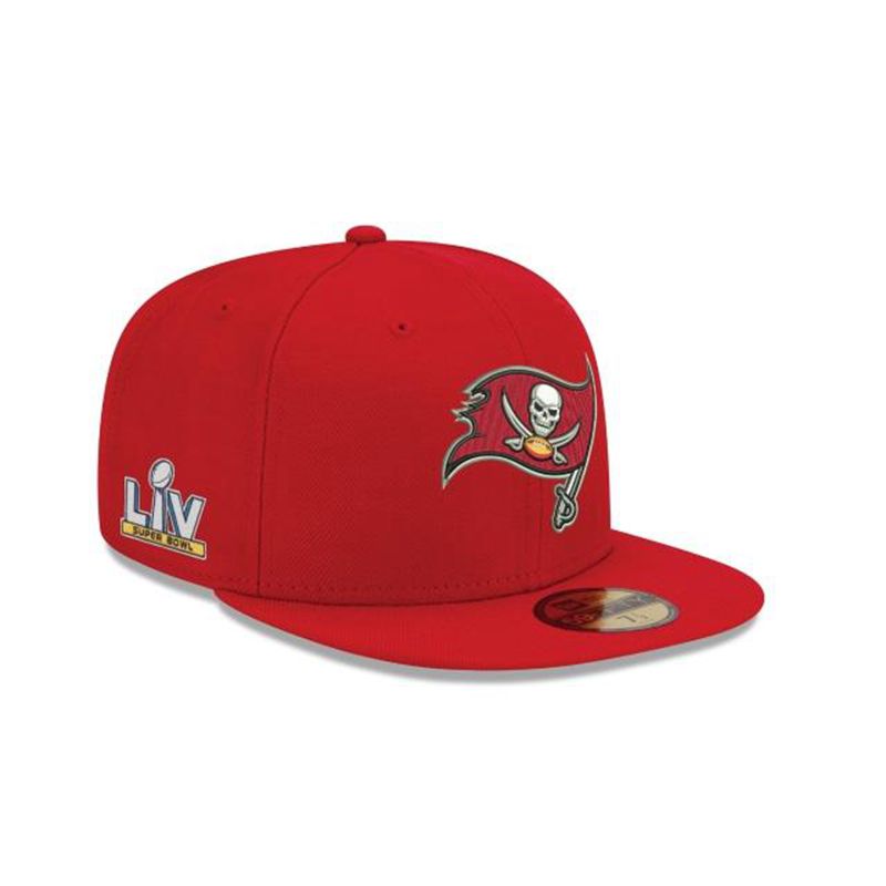 NFL Tampa Bay Buccaneers Super Bowl Lv Side Patch 59Fifty Fitted (PIL8648) - Grey New Era Caps